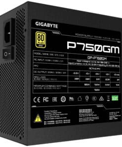 Gigabyte GP-P750GM Modular PSU, ATX, 750 W, 100 - 240 V, 47 - 63 Hz, 10 A, Active, 120 W, 80+ Gold - Afbeelding 2