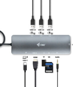 i-tec USB-C Metal Nano Docking Station 4K HDMI LAN with Power Delivery 100W + Universal Charger 100W - Afbeelding 3