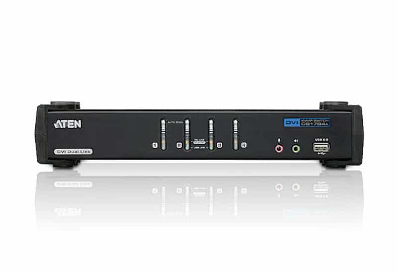 ATEN 4-poorts USB DVI Dubbelvoudige Link/ Geluid KVMP-schakelaar - Afbeelding 3