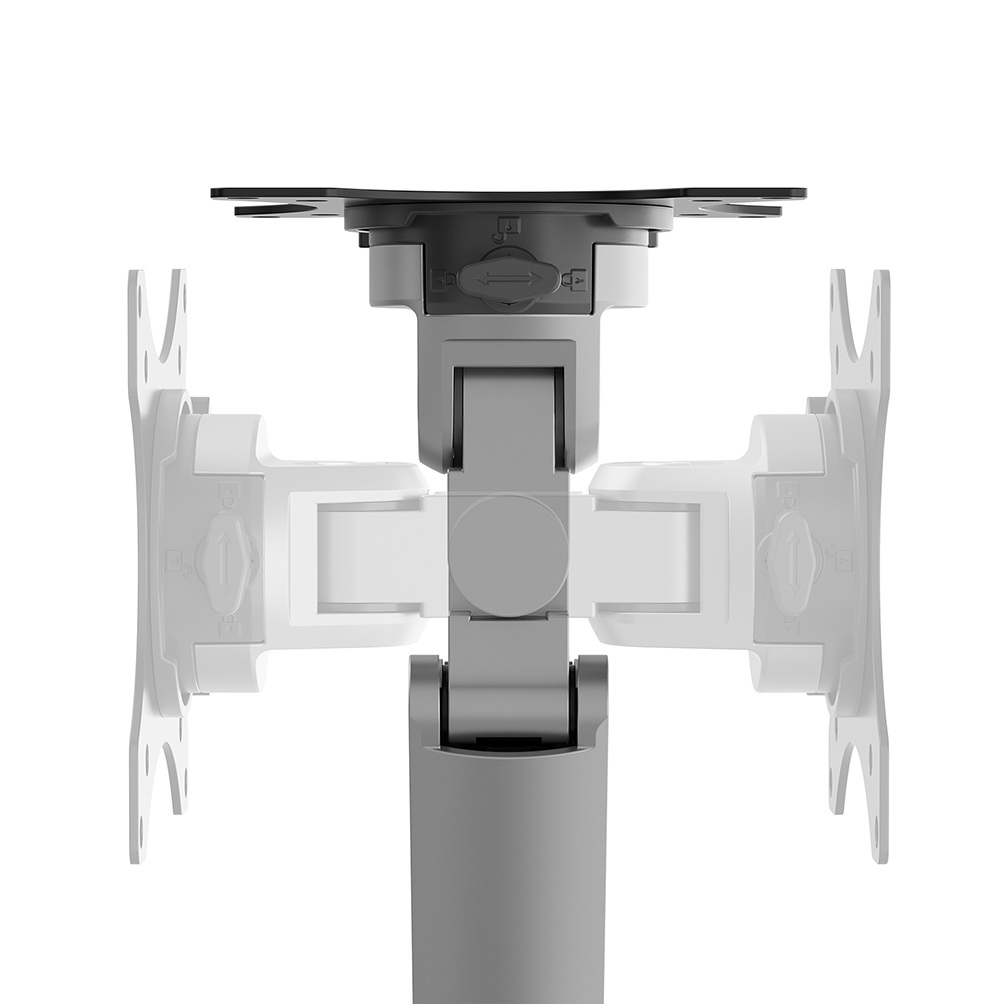 Neomounts DS70-250SL1 Desk monitor arm, Clamp/Grommet, 9 kg, 17" - 35", Silver - Afbeelding 4