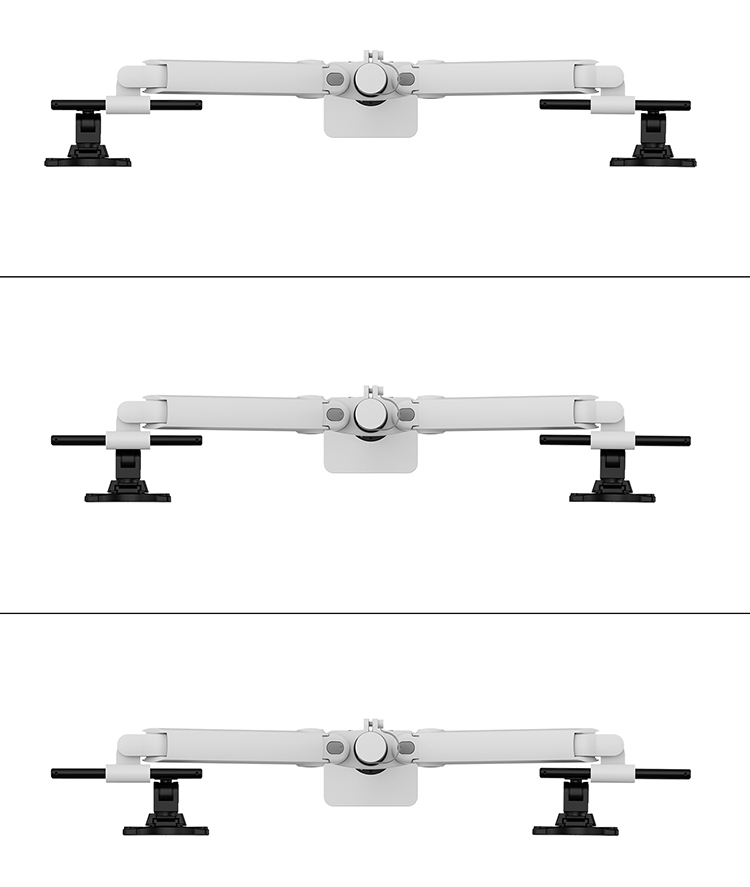Neomounts DS65S-950WH2 Desk monitor arm, Clamp/Grommet, 24" - 34", Height adjustme - Afbeelding 3
