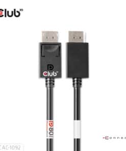 CLUB3D DisplayPort™ 2.1 Bi-Directional VESA DP80 Gecertificeerde kabel 4K240Hz, 8K60Hz or 10K60Hz M/M 1.6m/ Next-Gen Gaming - Afbeelding 4