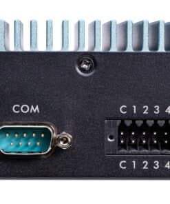 Shuttle Edge PC SPCEL02, Intel Celeron J6412, 1x HDMI, 2x 2.5G LAN, 1x COM, DIO (4x in, 4x out), 3x USB, 2x M.2, 12-24V, ventilatorloos, 24/7 permanent gebruik, incl. incl. VESA & DIN-RAIL mount