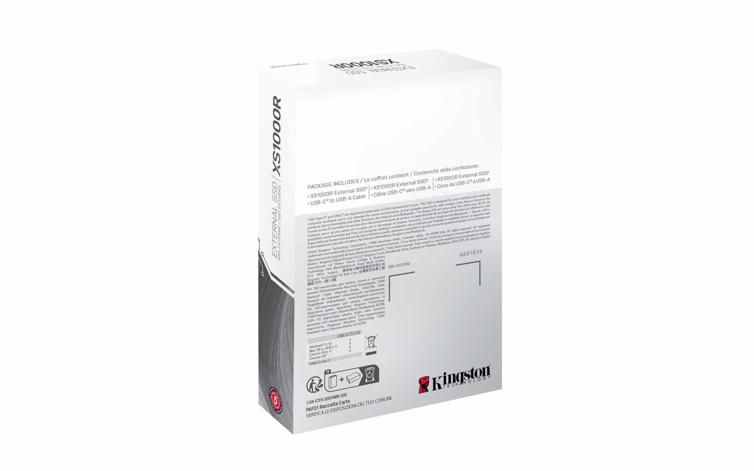 Kingston Technology 1TB XS1000 Red External USB 3.2 Gen 2 Draagbare Solid State Drive - Afbeelding 6