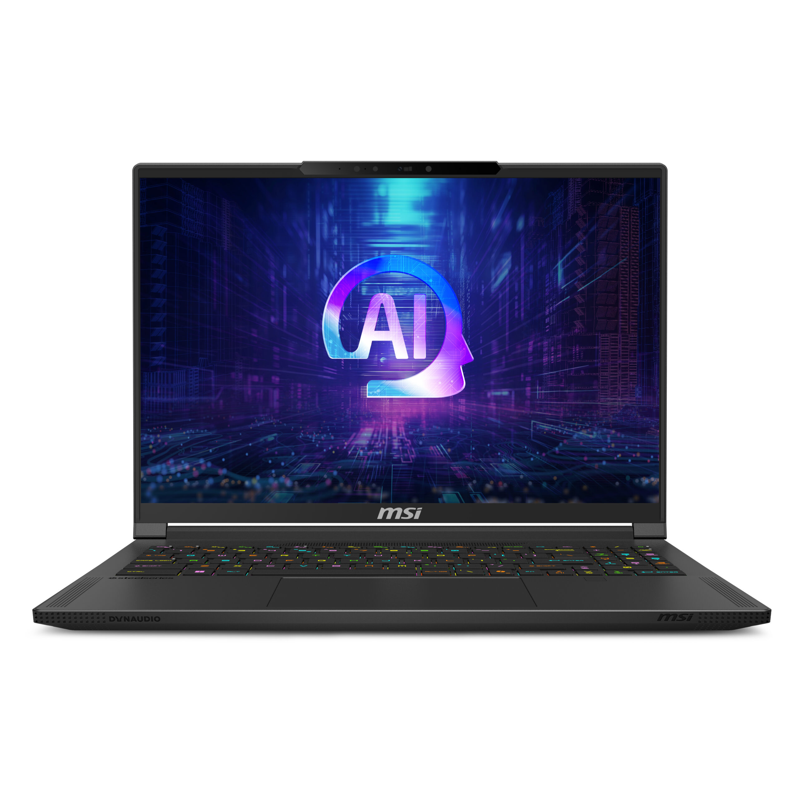 MSI STEALTH A16 AI+ A3XWIG-018BE laptop AMD Ryzen AI 9 HX 370 40,6 cm (16") Quad HD+ 32 GB LPDDR5x-SDRAM 2 TB SSD NVIDIA GeForce RTX 5080 Wi-Fi 7 (802.11be) Windows 11 Belgisch Zwart