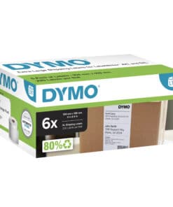 DYMO originele LabelWriter verzendetiketten, extra groot | 104 mm x 159 mm | 6 met elk 220 labels (1.320 zelfklevende etiketten) | Voor de 4XL/5XL LabelWriter labelprinters | Gemaakt in Europa