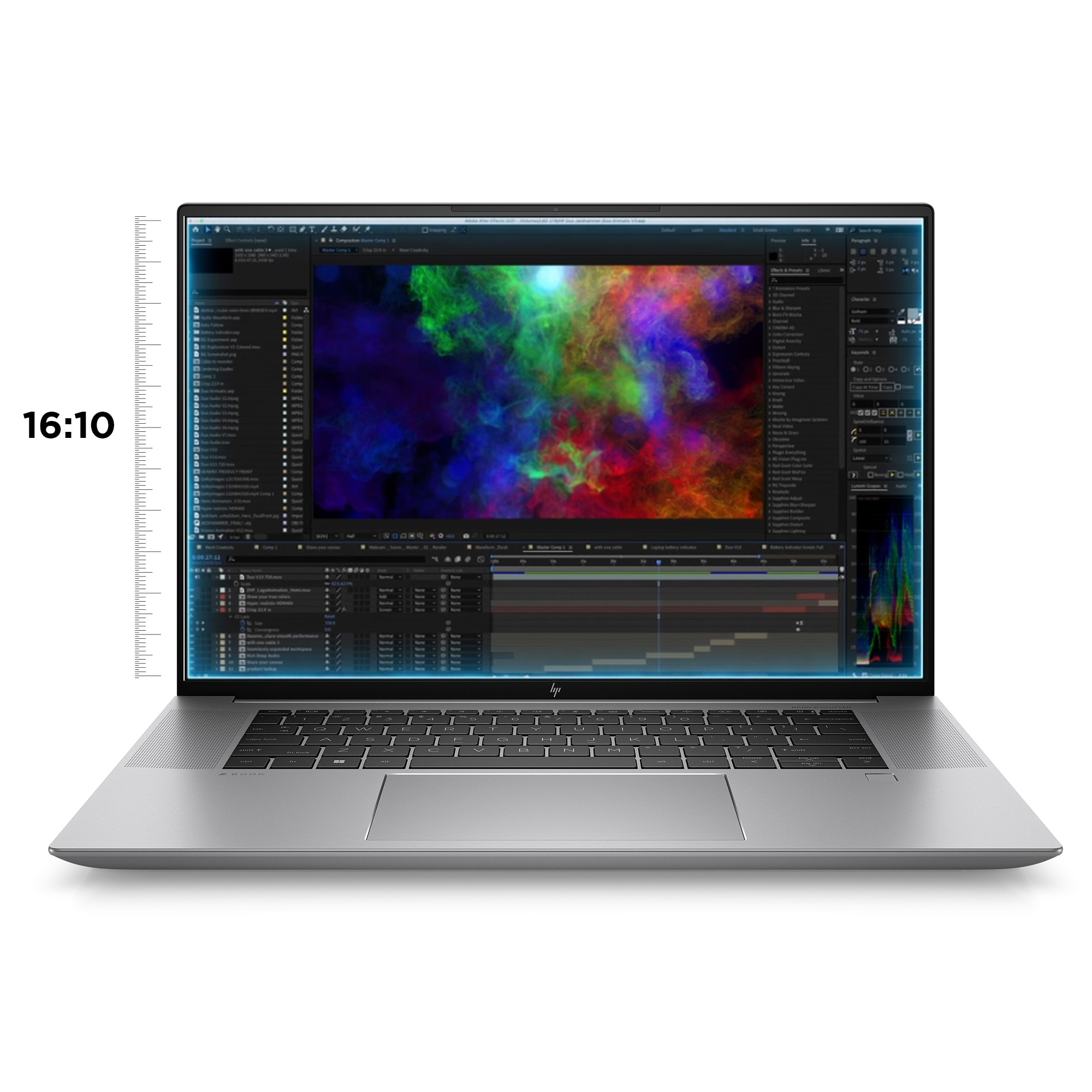 HP ZBook Studio 16 G10 Intel® Core™ i7 i7-13700H Mobiel werkstation 40,6 cm (16") WUXGA 32 GB DDR5-SDRAM 1 TB SSD NVIDIA RTX 2000 Ada Wi-Fi 6E (802.11ax) Windows 11 Pro Zilver - Afbeelding 6