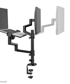 Neomounts DS20-425BL2 Monitorarm met laptophouder 17-27" - ruimtebesparend - Afbeelding 5