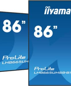 iiyama LH8665UHSB-B1 beeldkrant Kiosk-ontwerp 2,18 m (86") LED Wifi 800 cd/m² 4K Ultra HD Zwart Type processor Android 11 24/7 Monitor
