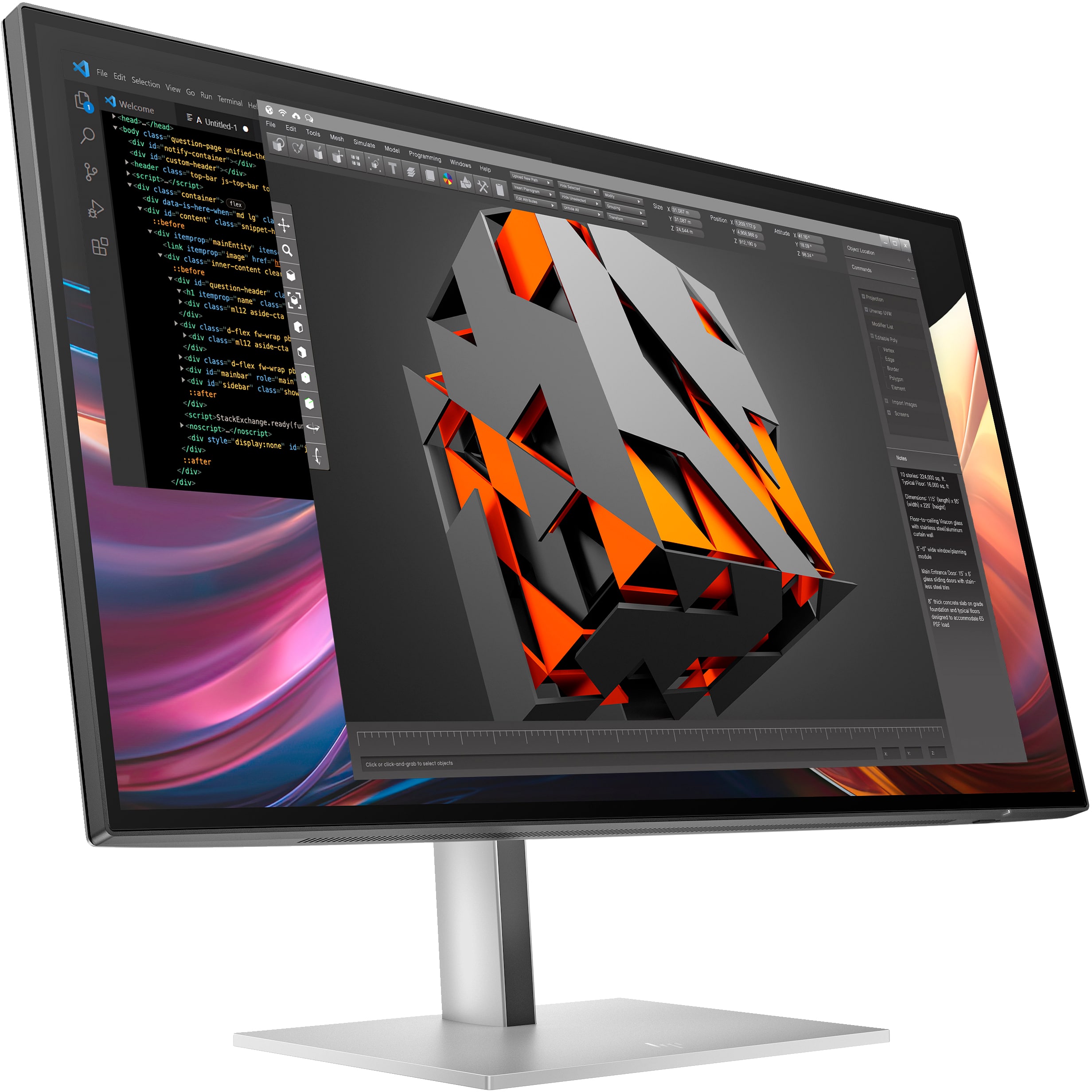 HP Serie 7 Pro 27 inch QHD-monitor - 727pq - Afbeelding 2
