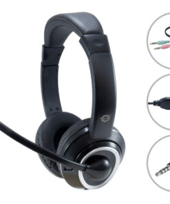 Conceptronic POLONA02BA hoofdtelefoon/headset Bedraad Hoofdband Gamen Zwart