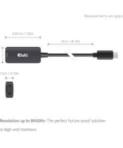 CLUB3D USB-C® naar HDMI™ 2.1-adapter 8K60Hz - Afbeelding 3