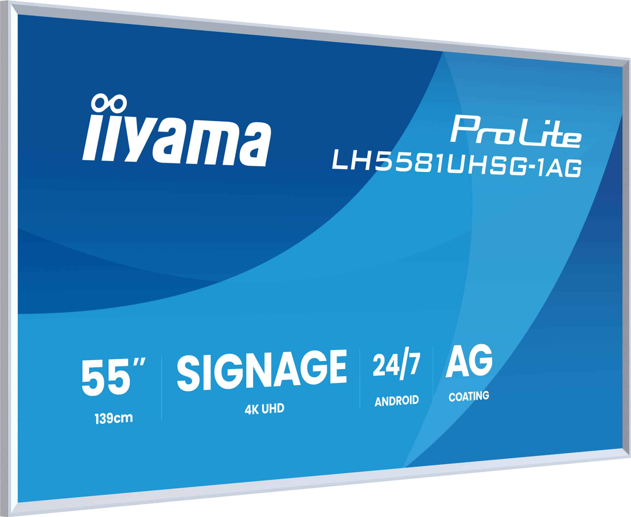 iiyama LH5581UHSG-1AG beeldkrant Digitale signage flatscreen 138,7 cm (54.6") Wifi 500 cd/m² 4K Ultra HD Wit Type processor Android 24/7 - Afbeelding 4
