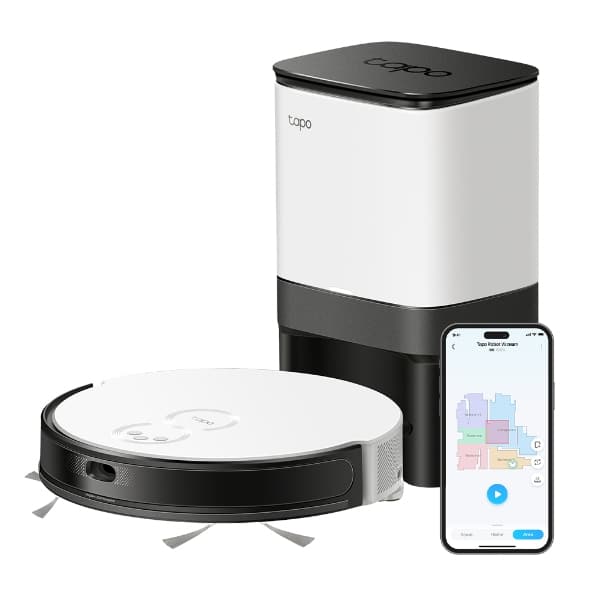 TP-Link Tapo RV20 Mop Plus 0,35 l Zwart, Wit