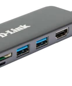 D-Link 6-in-1 USB-C Hub met HDMI/kaartlezer/stroomvoorziening DUB-2327