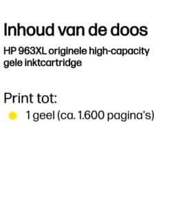 HP 963XL originele high-capacity gele inktcartridge - Afbeelding 2