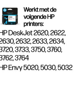 HP 304 originele drie-kleuren inktcartridge