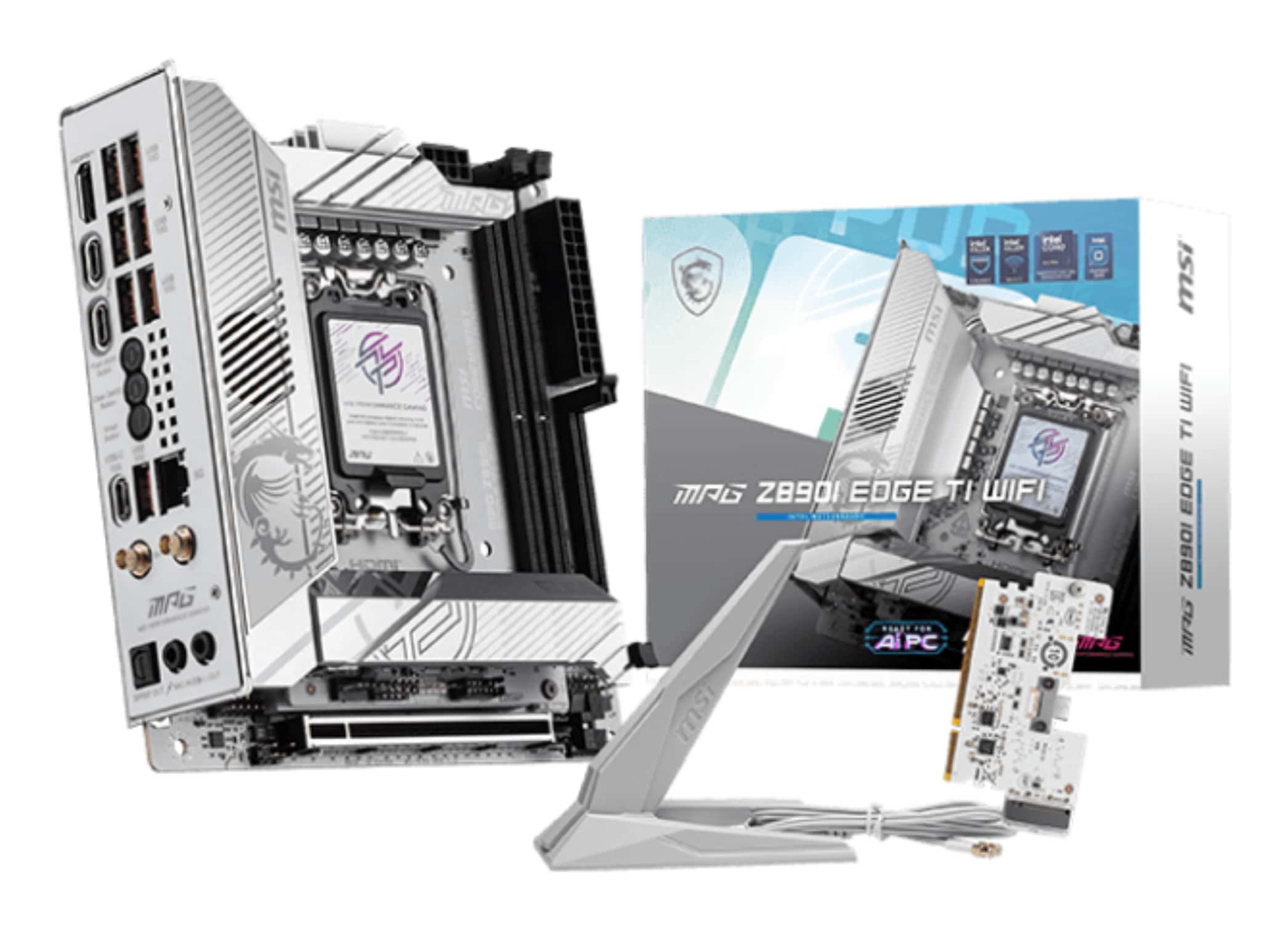 MSI MPG Z890I EDGE TI WIFI moederbord Intel Z890 LGA 1851 (Socket V1) mini ITX