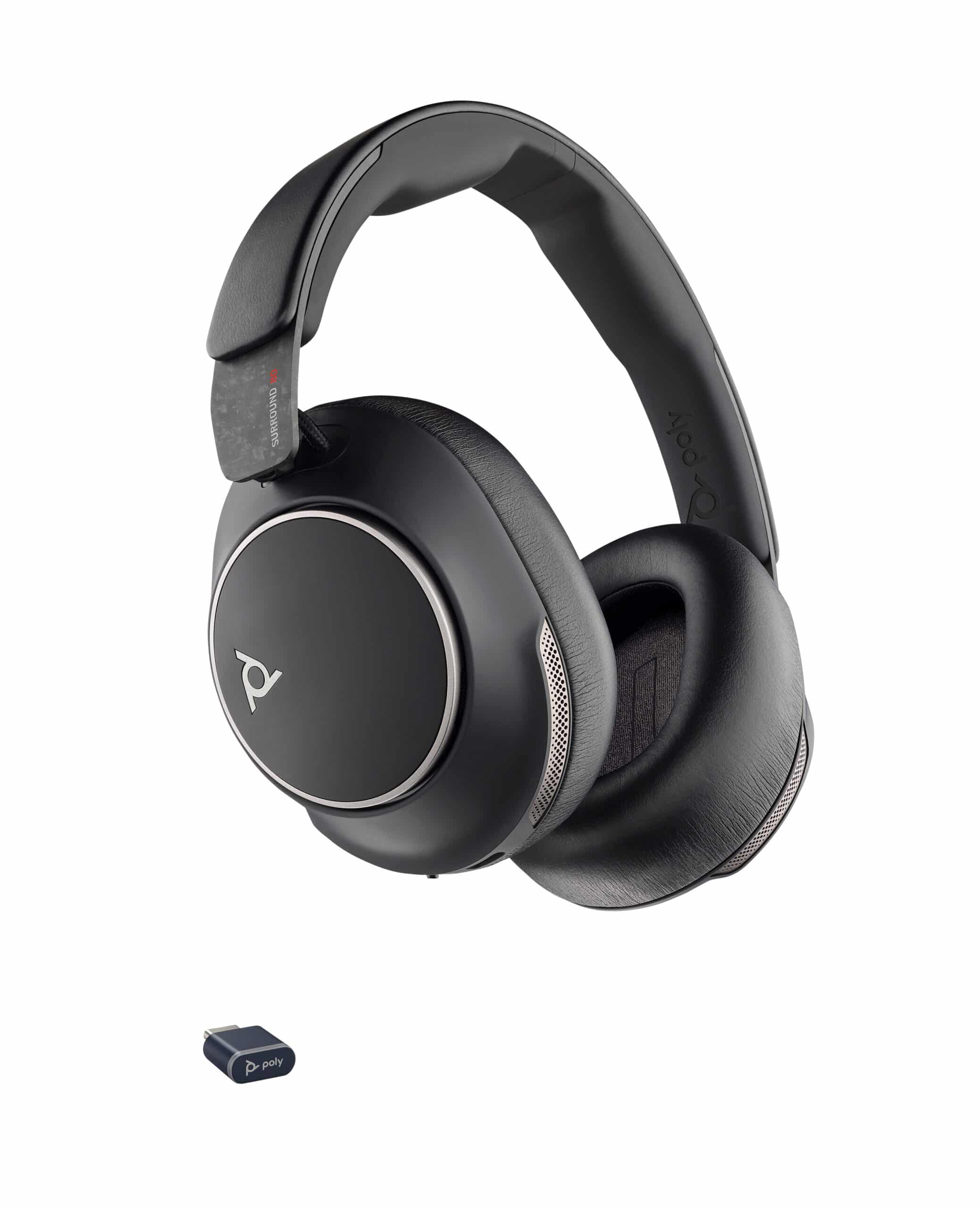 HP Poly Voyager Surround 80 UC USB-C Headset + USB-C/A-adapter - Afbeelding 8