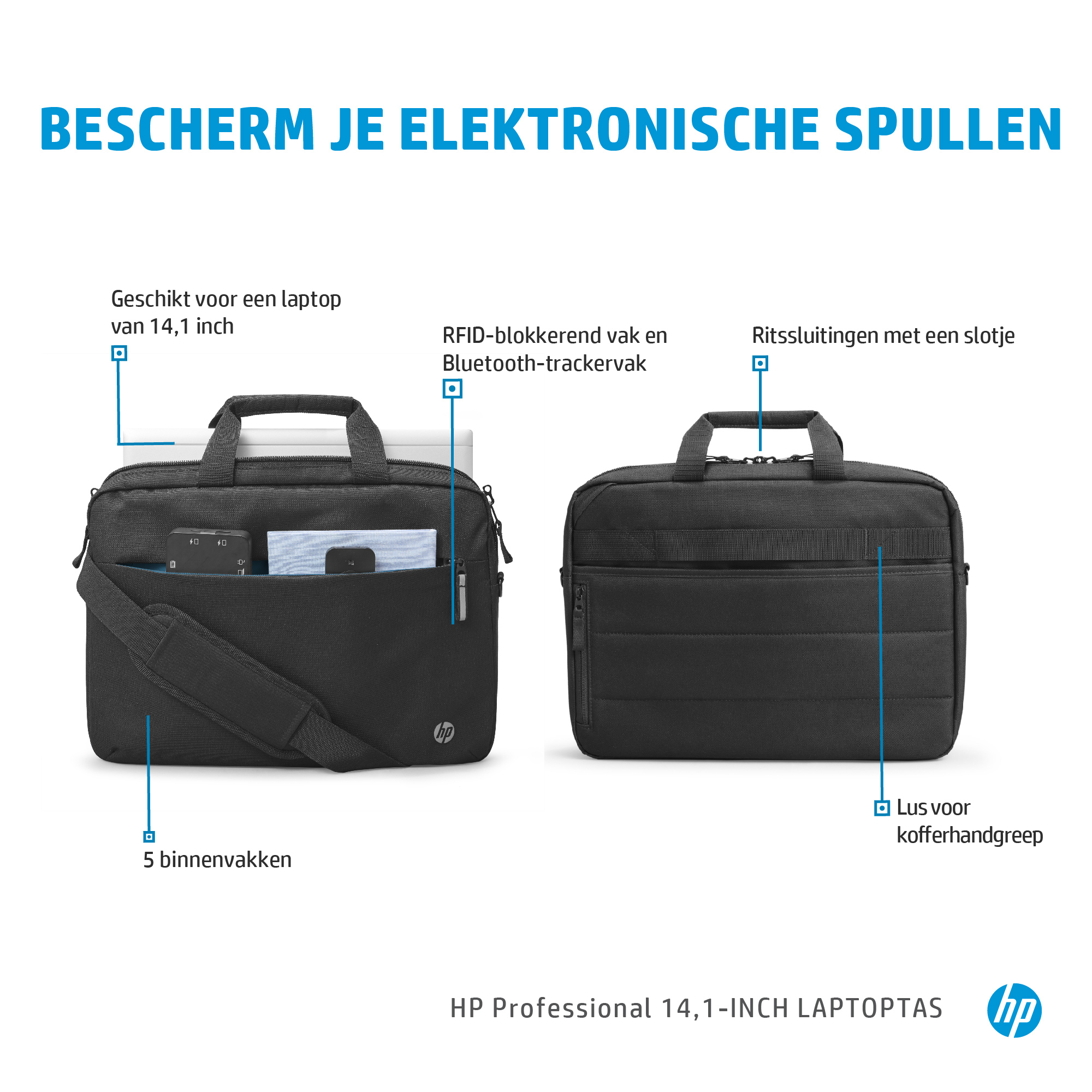 HP Professionele Laptoptas van 14,1 inch - Afbeelding 4