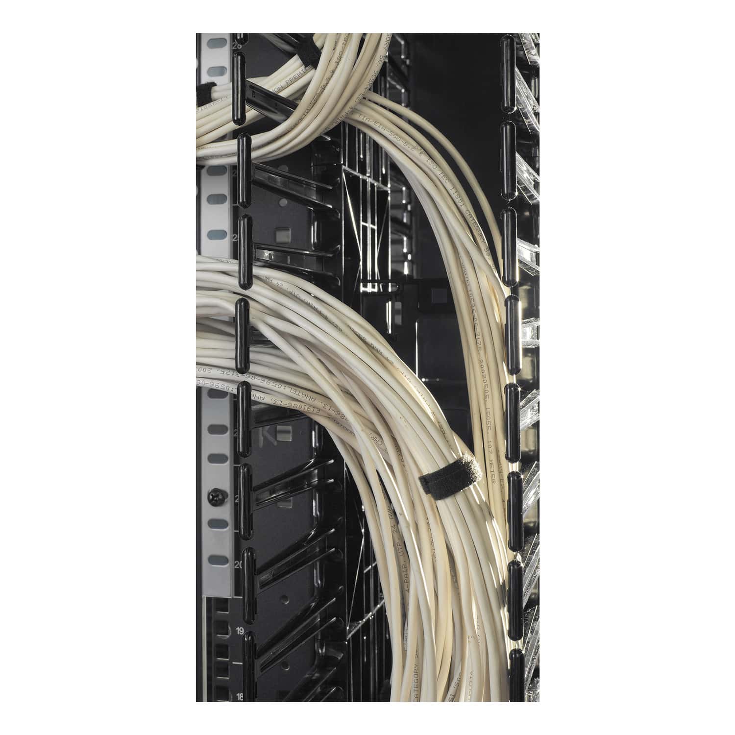 APC Valueline, verticale kabelmanager voor 2 & 4-stijls racks, 84"H X 12"B, dubbelzijdig met deuren - Afbeelding 7