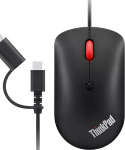 Lenovo 4Y51D20850 muis Kantoor Ambidextrous USB Type-C Optisch 2400 DPI