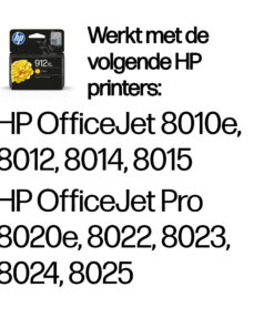 HP 912XL originele high-capacity gele inktcartridge