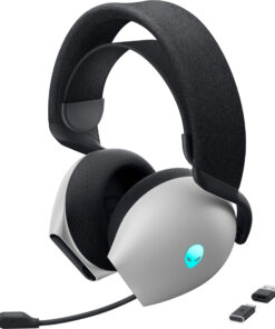 Alienware AW725H Headset Bedraad en draadloos Hoofdband Gamen USB Type-C Bluetooth Zwart, Wit