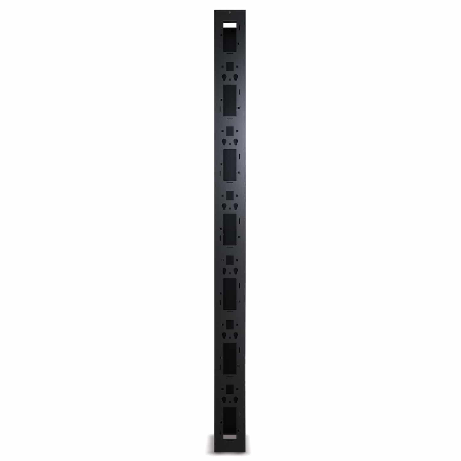 APC Veelzijdige, verticale kabelgeleider voor racks met 2 of 4 staanders, 84"H x 6"B, deur aan één zijde - Afbeelding 4