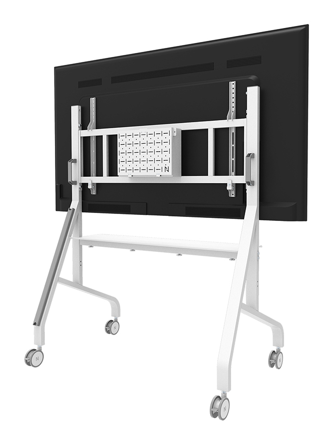 Neomounts FL50-575WH1 floor stand, Multimedia cart/trolley, White, 65" - 110", 300x200 - 1100x600 mm - Afbeelding 5