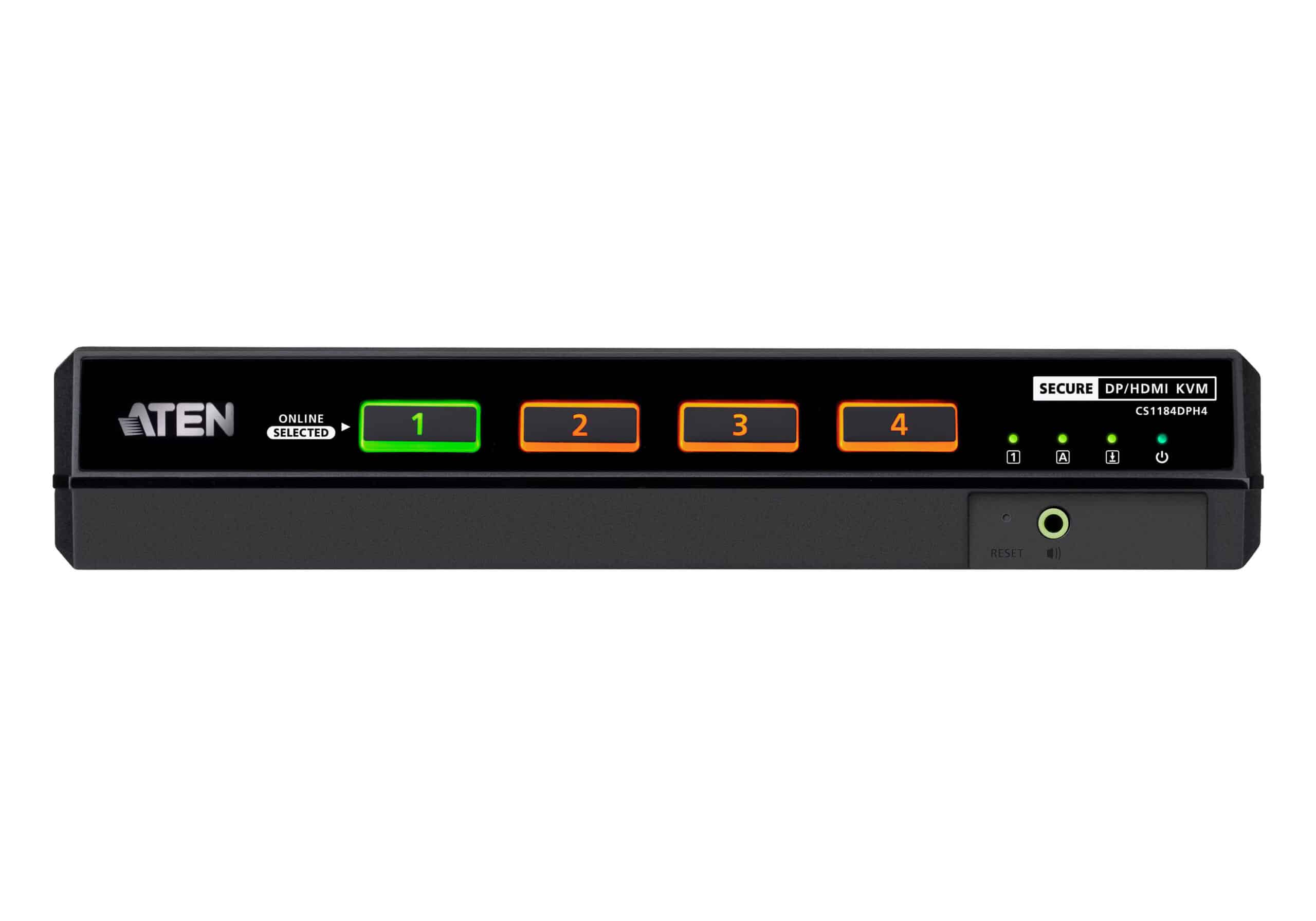 ATEN 4-poorts USB 5K DisplayPort/HDMI universele beveiligde KVM-switch (PSD PP v4.0-compatibel) - Afbeelding 2