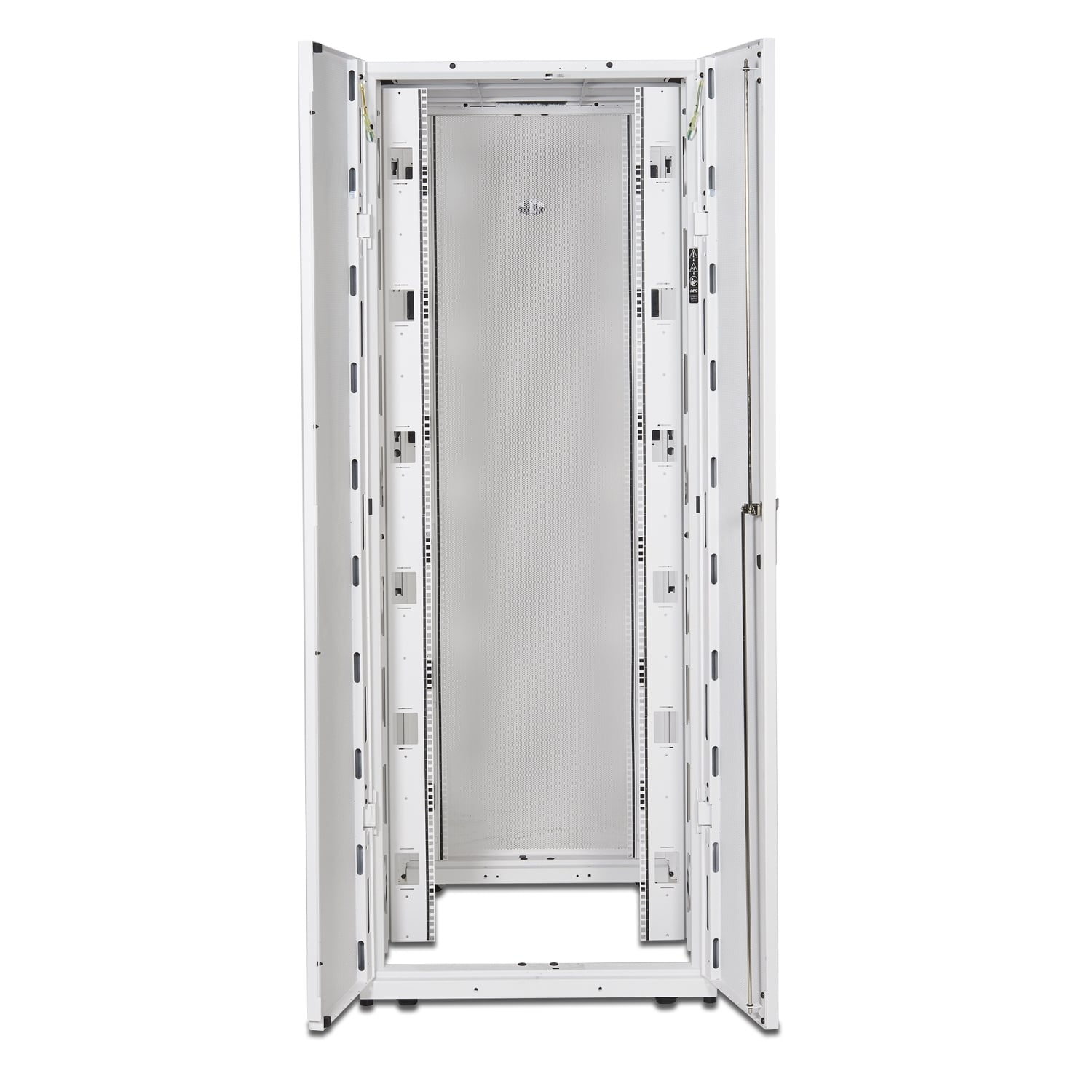 APC NetShelter SX 42U 750mm brede x 1070mm diepe behuizing met zijden, wit - Afbeelding 3