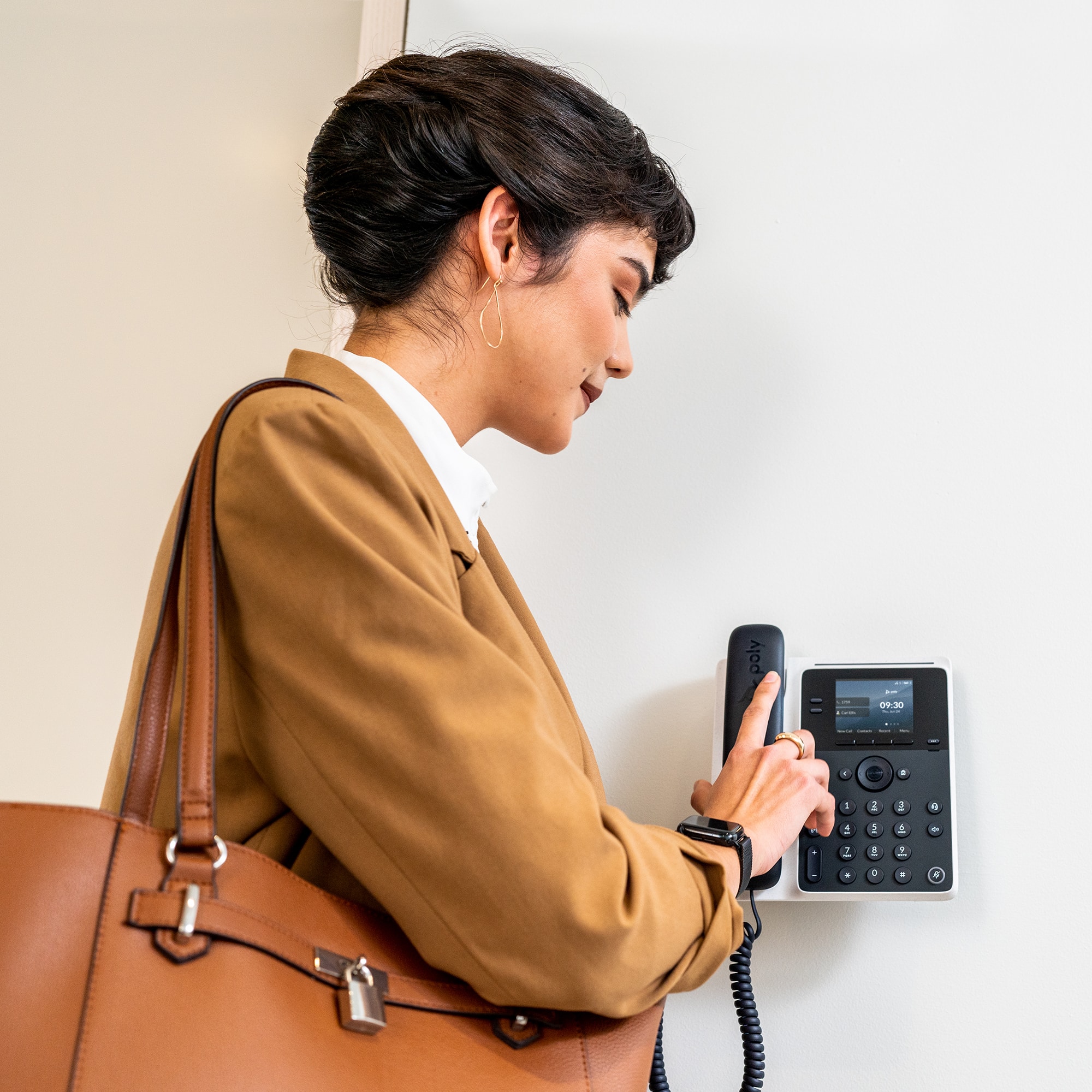 HP Poly Edge E100 IP-telefoon met PoE-ondersteuning - Afbeelding 2