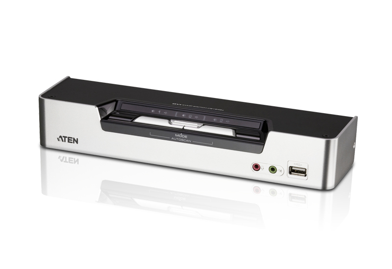 ATEN 2-Poorts USB VGA Dubbelvoudige Link Dubbelvoudige weergave/Geluid KVMP™ Schakelaar