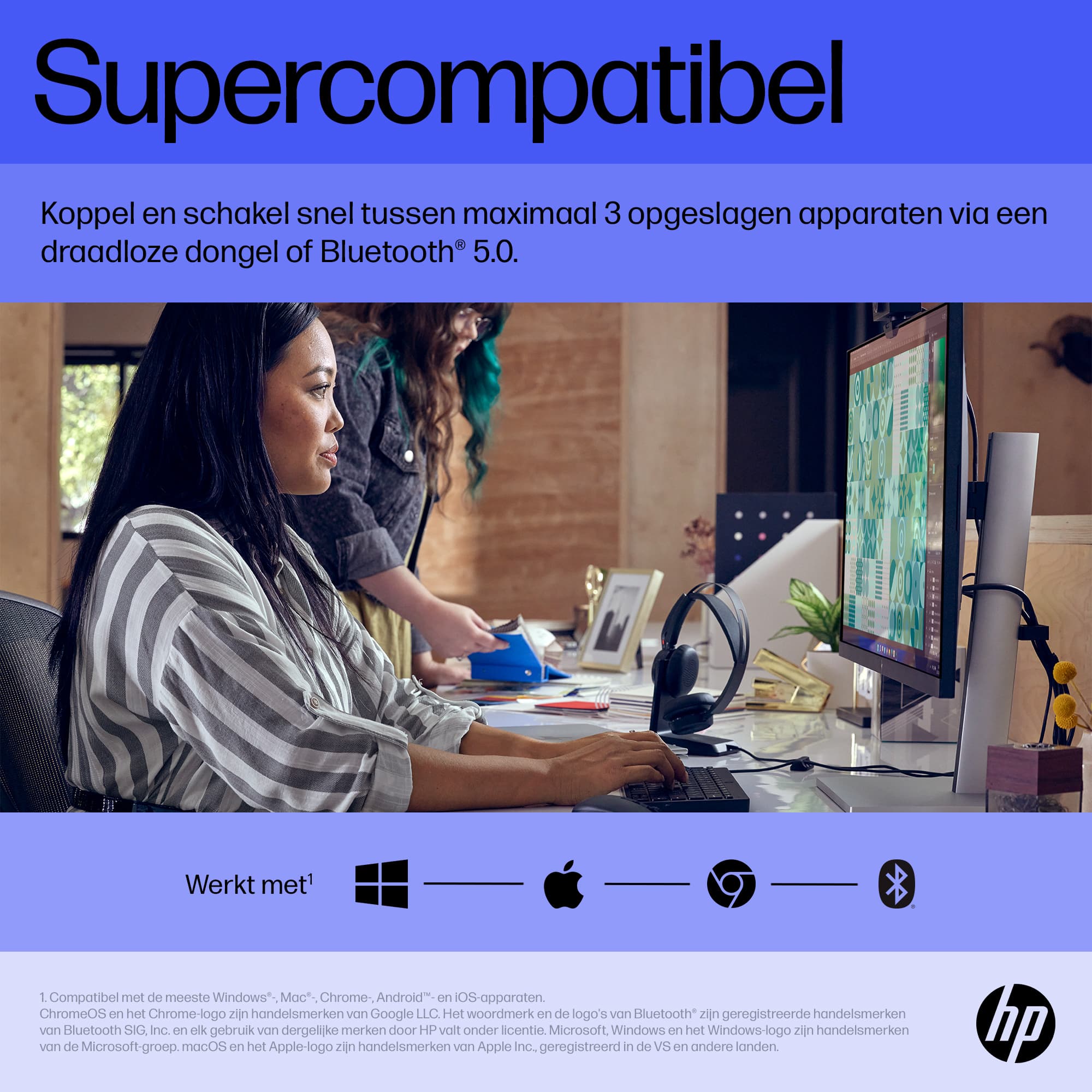 HP 715 oplaadbare muis voor meerdere apparaten - Afbeelding 3