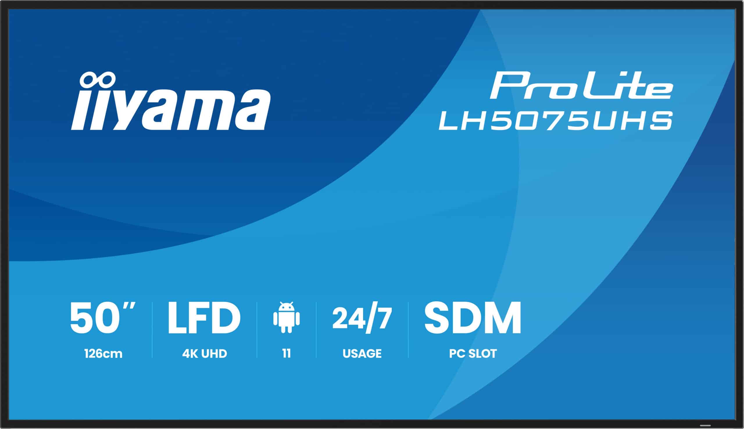 iiyama LH5075UHS-B2AG beeldkrant Digitale signage flatscreen 125,7 cm (49.5") LCD Wifi 500 cd/m² 4K Ultra HD Zwart Type processor Android 11 24/7 - Afbeelding 2