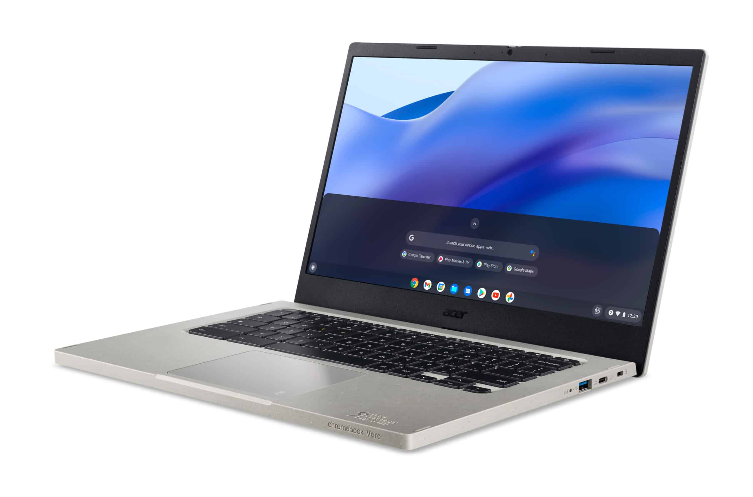 Acer Chromebook Vero 514 CBV514-1H-5627 Intel Core i5-1235U 35,6 cm (14") Full HD 8 GB LPDDR4x-SDRAM 256 GB SSD Wi-Fi 6 (802.11ax) ChromeOS Belgisch Grijs - Afbeelding 3
