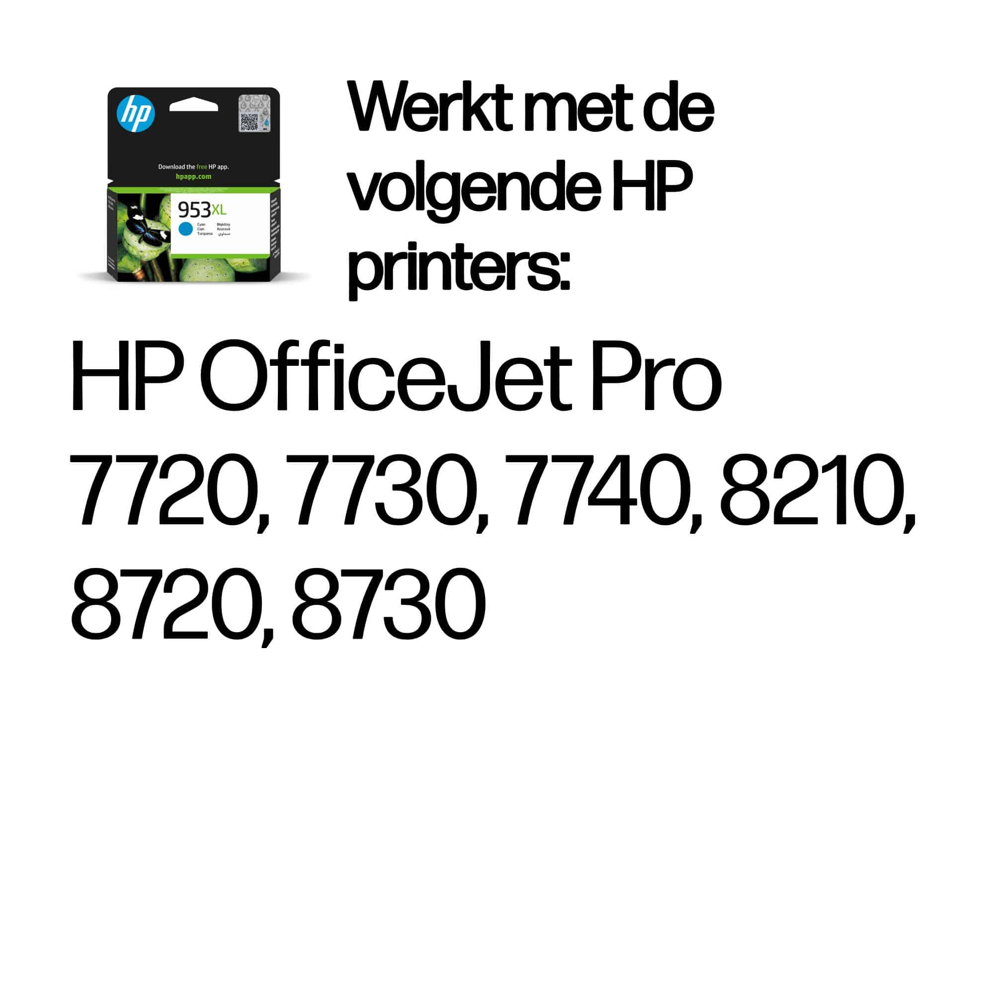 HP 953XL originele high-capacity cyaan inktcartridge