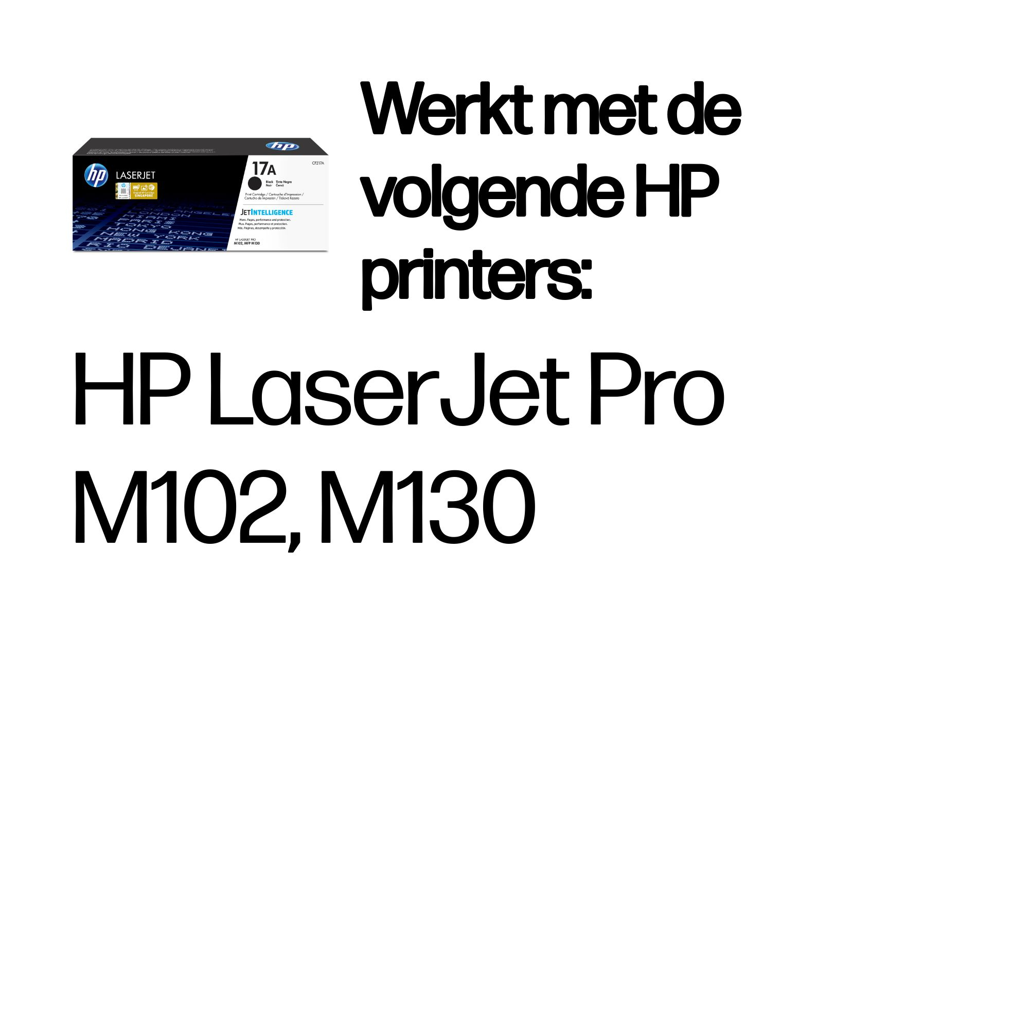 HP 17A originele zwarte LaserJet tonercartridge