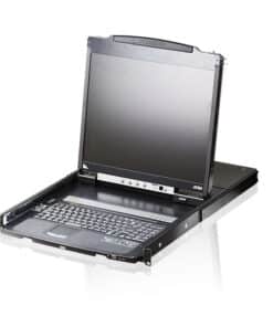 ATEN CL5800N rack console 48,3 cm (19") 1280 x 1024 Pixels Metaal Zwart 1U