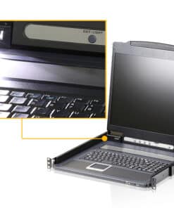 ATEN CL3000N rack console 48,3 cm (19") 1280 x 1024 Pixels Aluminium Zwart 1U - Afbeelding 3