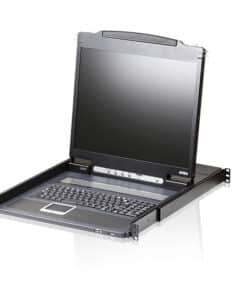ATEN CL3000N rack console 48,3 cm (19") 1280 x 1024 Pixels Aluminium Zwart 1U