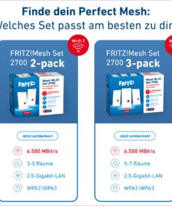 Mesh Set Mesh Wi-Fi Set 2700 3-pack Edition International - Afbeelding 5