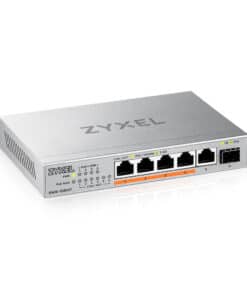 Zyxel XMG-105HP Unmanaged 2.5G Ethernet (100/1000/2500) Power over Ethernet (PoE) Zilver