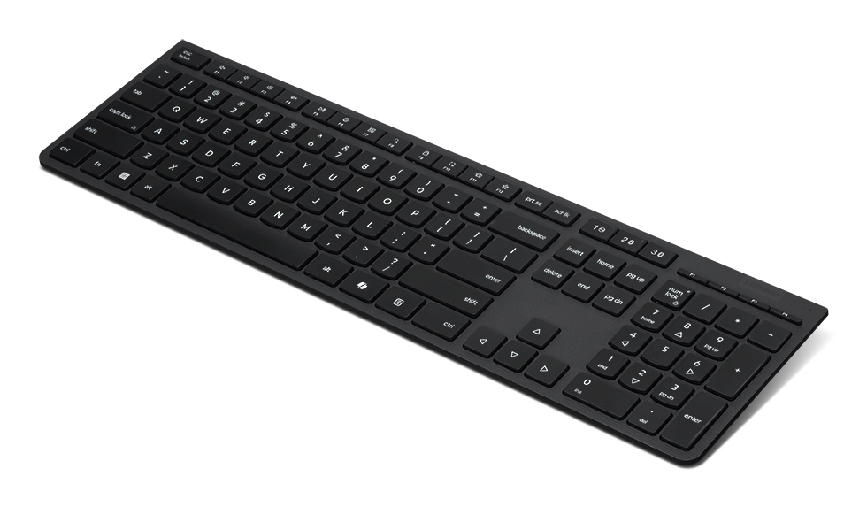 Lenovo 4Y41R64507 toetsenbord Thuis/Werk RF-draadloos + Bluetooth Belgisch, Engels Zwart - Afbeelding 2