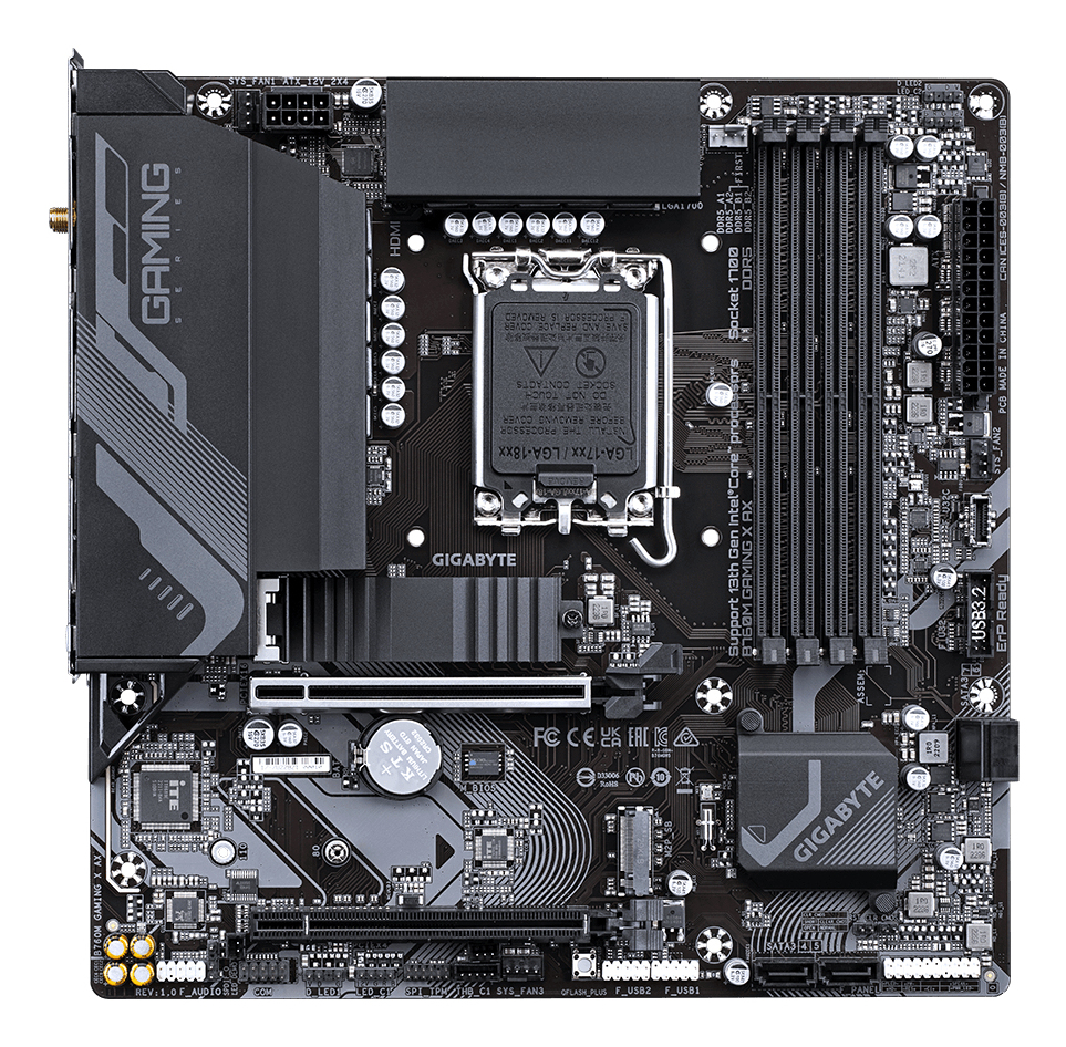 GIGABYTE B760M Gaming X AX Intel B760 Express LGA 1700 micro ATX - Afbeelding 2
