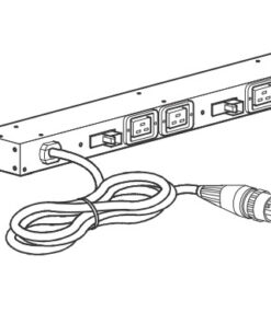 APC Rack PDU AP6032A, Basic, 0U/1U, 32A, 230V, (4x) C19, IEC309 32A stekker - Afbeelding 3