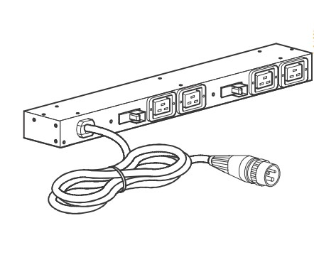 APC Rack PDU AP6032A, Basic, 0U/1U, 32A, 230V, (4x) C19, IEC309 32A stekker - Afbeelding 3
