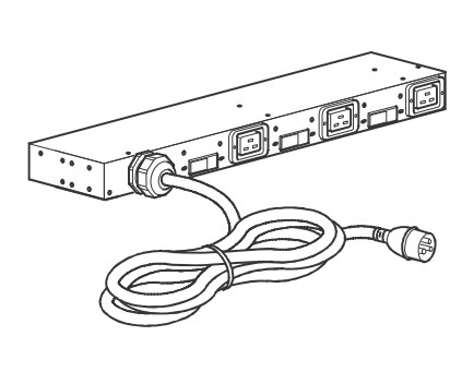 APC Rack PDU, Basic, 0U/1U, 48A, 230V, (3x) C19, IEC 309 63A stekker - Afbeelding 3