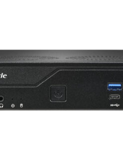 Shuttle Slim PC DH770, S1700, 2x HDMI, 2x DP, 2x 2.5G LAN, 2x COM, 8x USB, 1x 2.5", 2x M.2, 24/7 permanent gebruik, incl. VESA Barebone